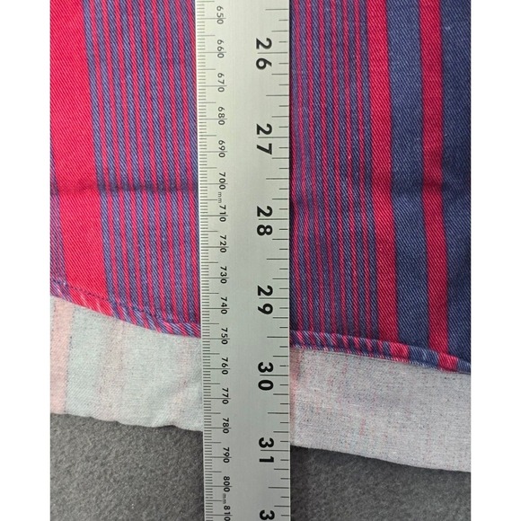 VTG Saddlebred Shirt Mens L Red Green Striped Brush Cowboy Western 90s - Picture 5 of 6